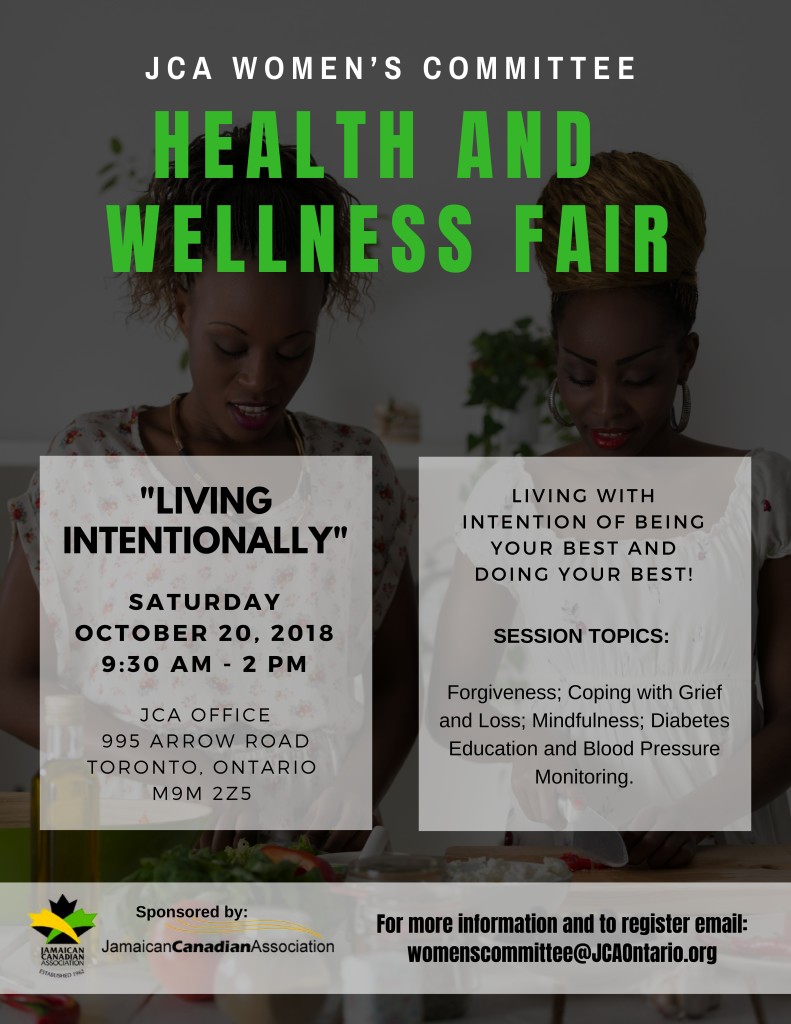 jca wc health and wellness-living intentionally