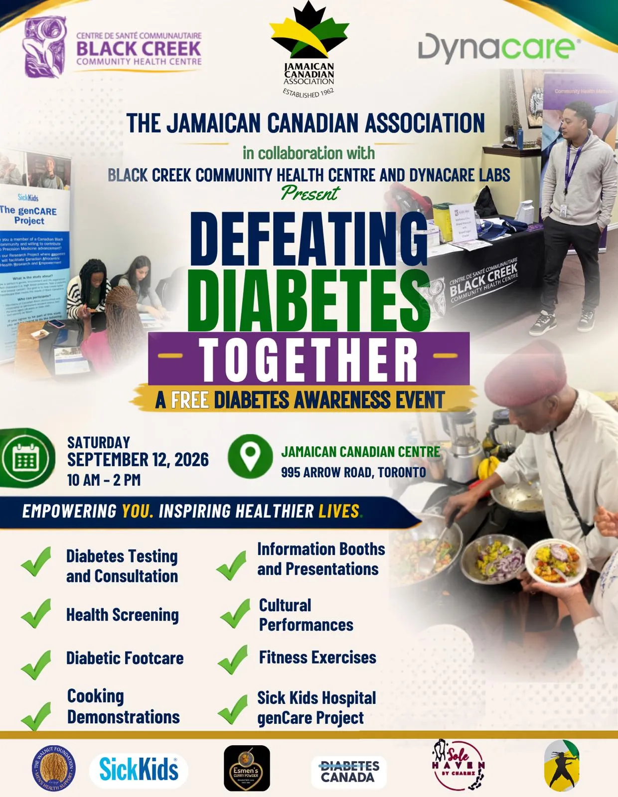 Defeating Diabetes Together Event poster